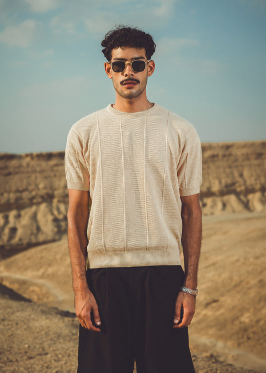 Regular fit knit shirt