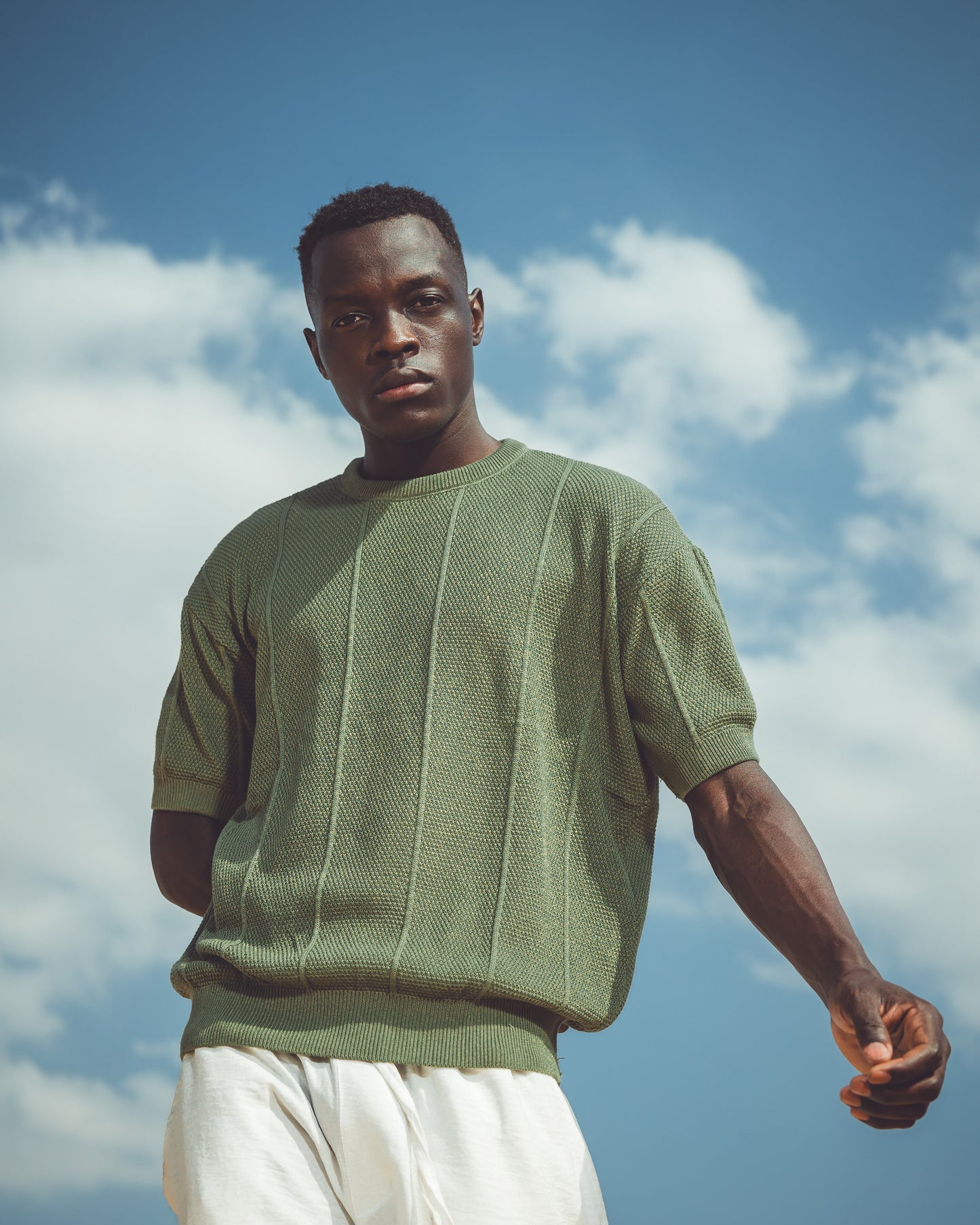 Regular fit knit shirt