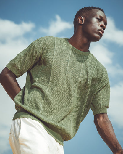 Regular fit knit shirt