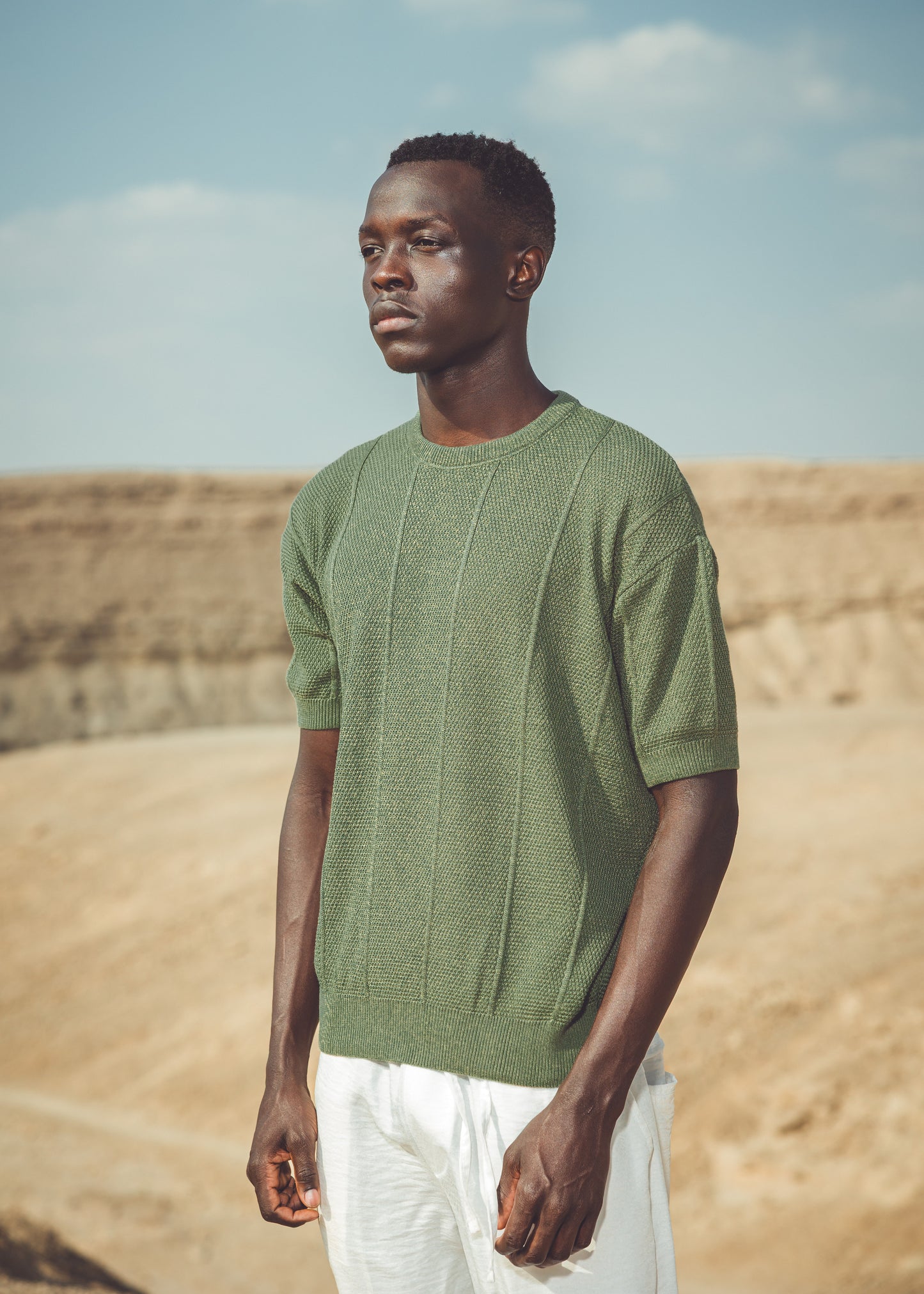 Regular fit knit shirt