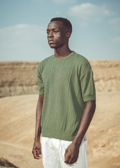 Regular fit knit shirt