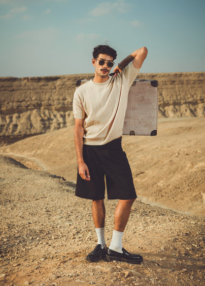 Regular fit knit shirt