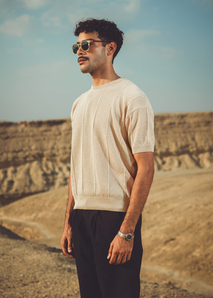 Regular fit knit shirt