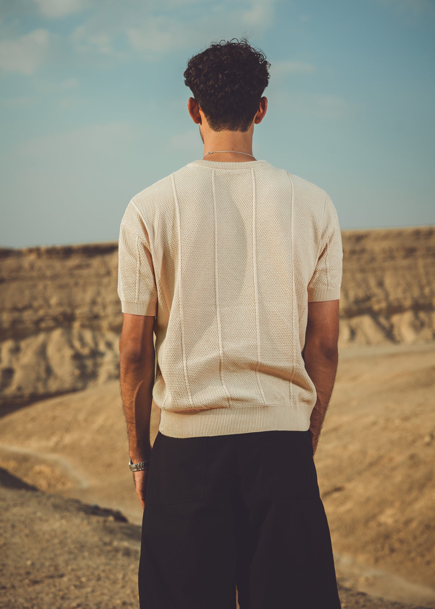 Regular fit knit shirt