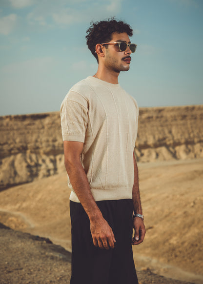 Regular fit knit shirt