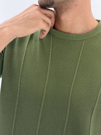 Regular fit knit shirt