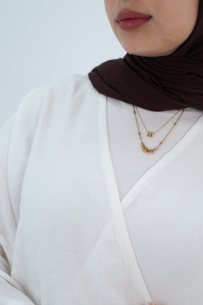 Linen white Wrap tie blouse