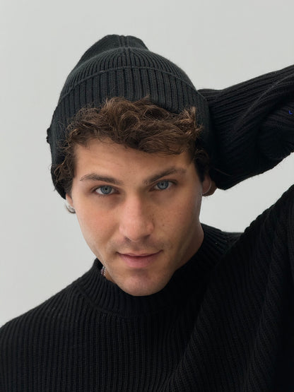 Black beanie