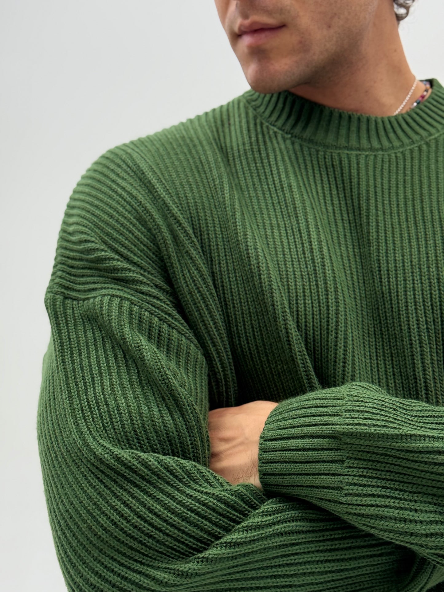Olive mock neck pullover